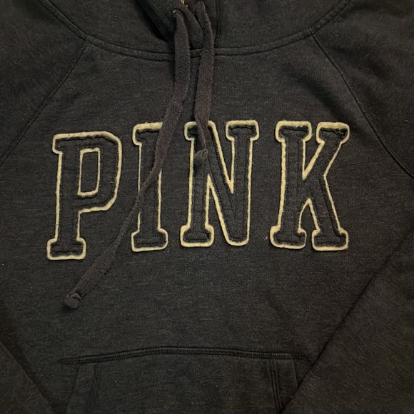 Victoria's Secret Pink Hoodie - Blue - Size XS - Cozy Vibes - Picture 3 of 4